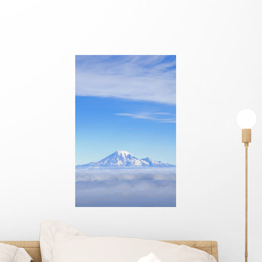 Fog, Mount Rainier, Washington Cascades, Washington Of America Wall Mural