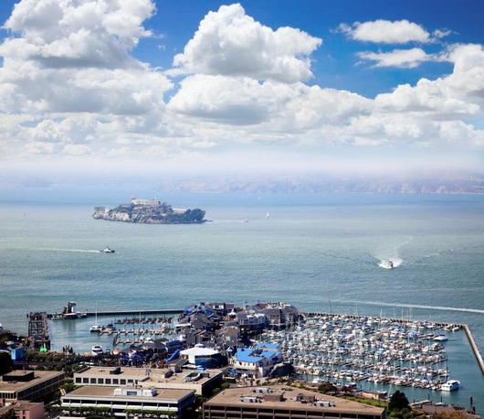 Alcatraz Island and Pier Wall Decal