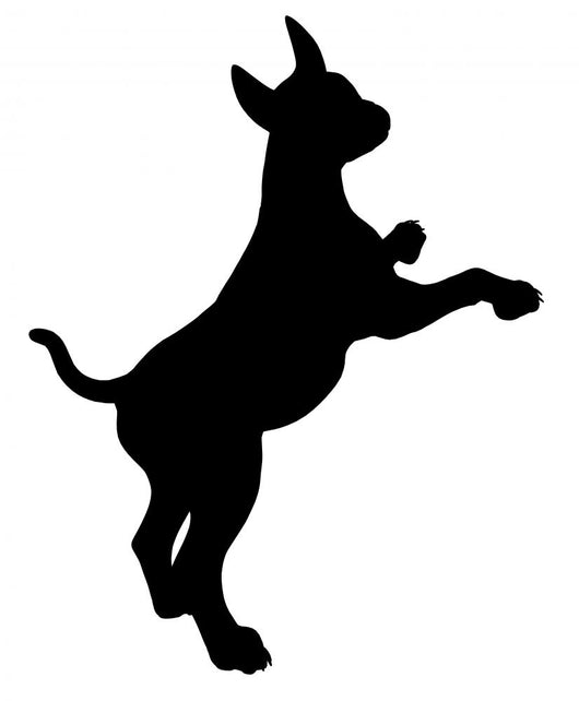 Puppy Dog Illustration Silhouette Wall Decal
