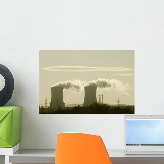 Pollution From Smoke Stacks Wall Mural