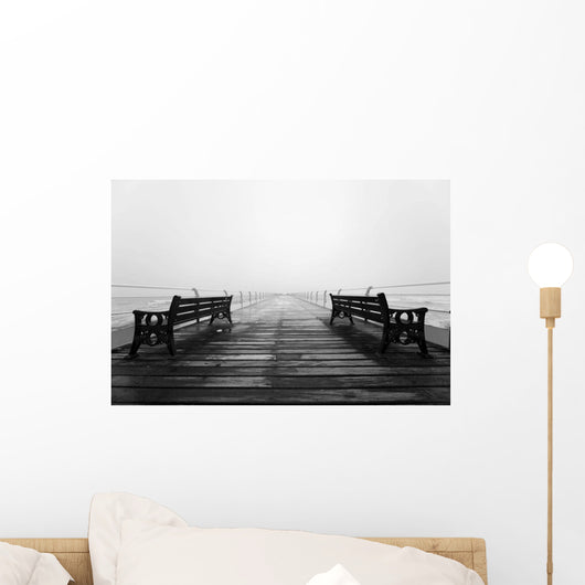 Dock, Saltburn, North Yorkshire, England Wall Mural