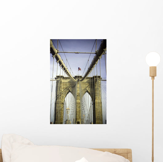Brooklyn Bridge, Manhattan, New York, Usa Wall Mural