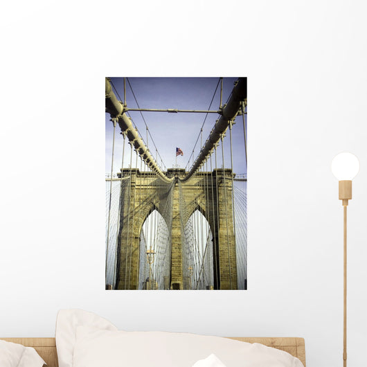 Brooklyn Bridge, Manhattan, New York, Usa Wall Mural