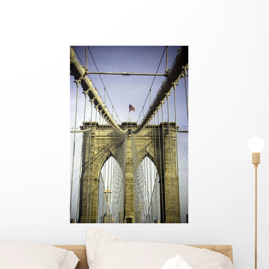 Brooklyn Bridge, Manhattan, New York, Usa Wall Mural