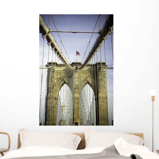 Brooklyn Bridge, Manhattan, New York, Usa Wall Mural