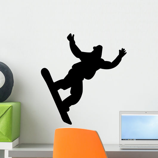 skiing silhouette Wall Decal