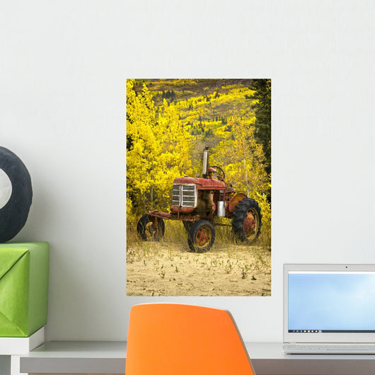 Old Farm Tractor Wall Mural