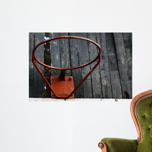 Old Basketball Court Wall Mural