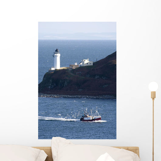 Lighthouse On The Coast Wall Mural