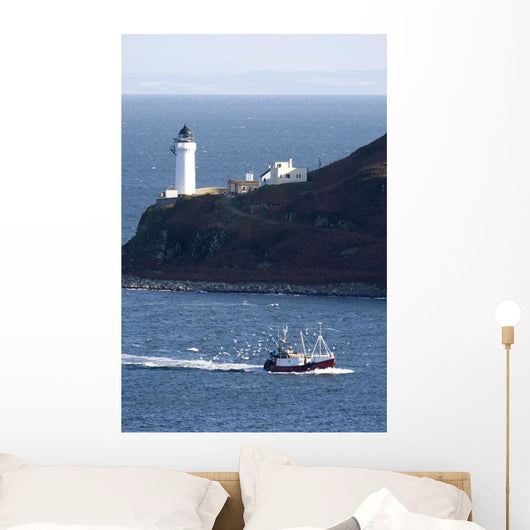 Lighthouse On The Coast Wall Mural