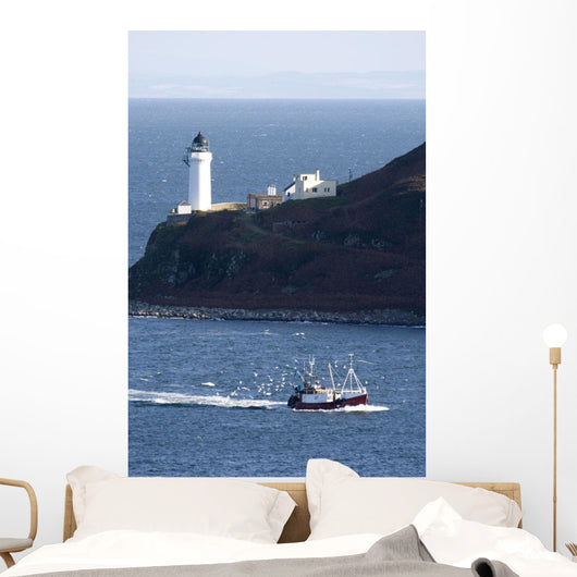 Lighthouse On The Coast Wall Mural