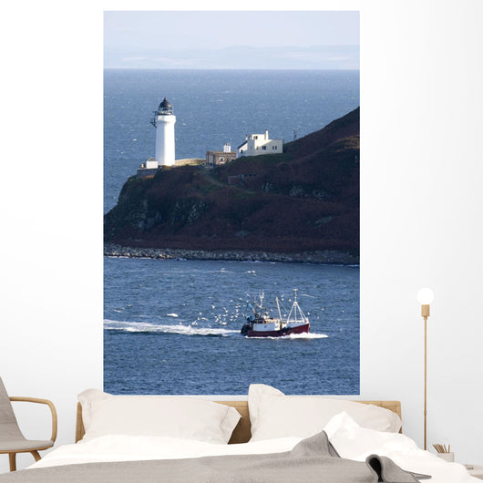 Lighthouse On The Coast Wall Mural