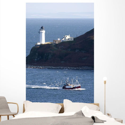 Lighthouse On The Coast Wall Mural