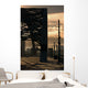 Silhouette Of Bridge Wall Mural