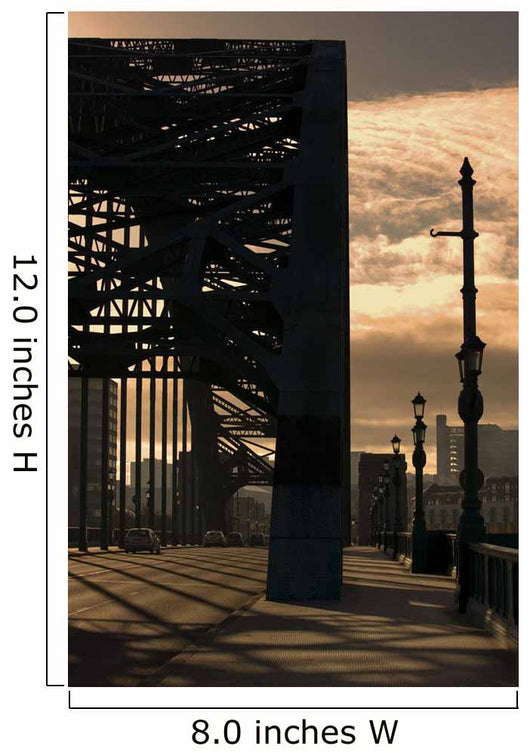 Silhouette Of Bridge Wall Mural