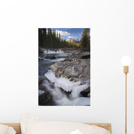 Waterfall On Sheep River Wall Mural