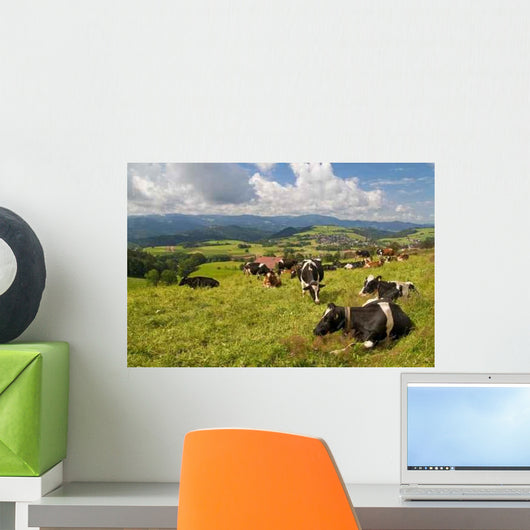 Cow Pasture Wall Decal