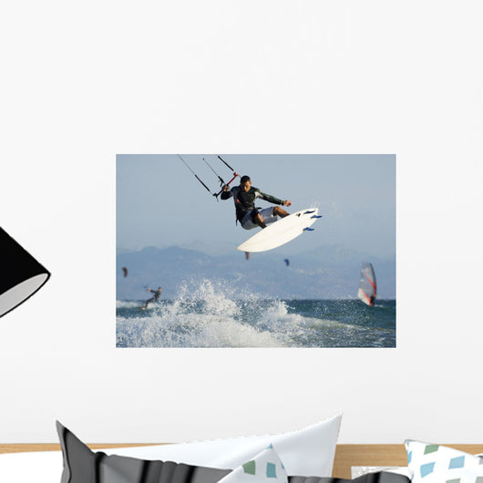 Man Parasurfing On Ocean Wall Mural