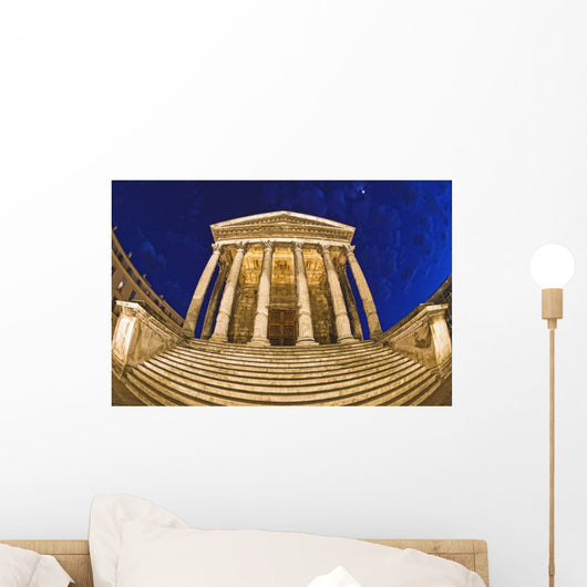 Romanesque Temple Wall Mural