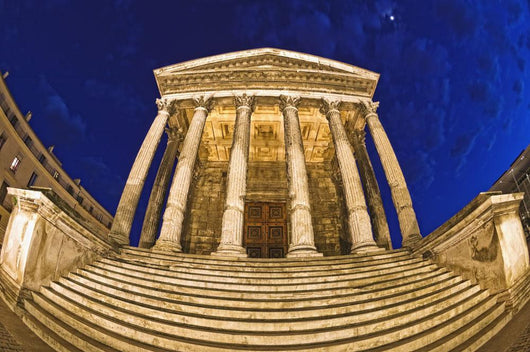 Romanesque Temple Wall Mural