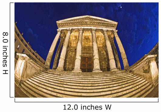 Romanesque Temple Wall Mural