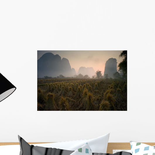 Bundles In Mountain Area Wall Mural
