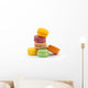 colorful macaroons Wall Decal