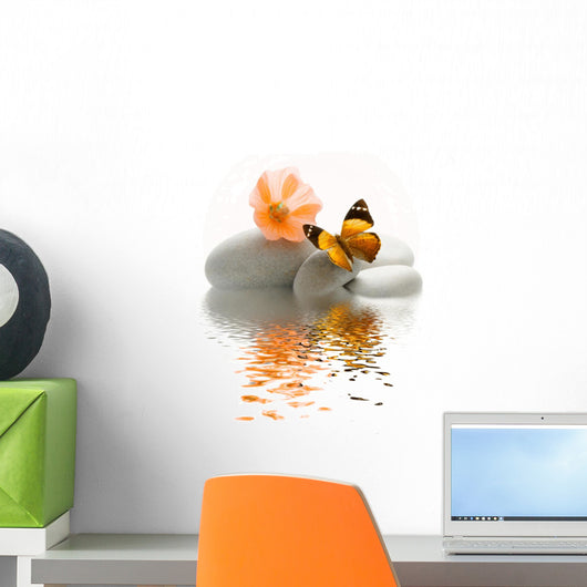 Zen Stones Butterfly Wall Decal