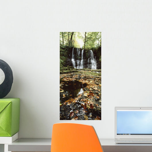 Waterfalls, During The Autumn, Glenoe Co Antrim Wall Mural