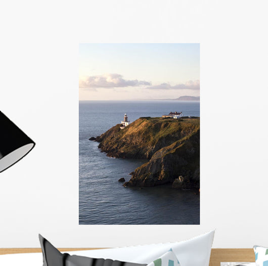 A Lighthouse On A Hill Wall Mural