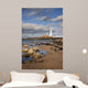 Lighthouse, Northhumberland, England Wall Mural