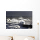 Waves Crashing On Lighthouse, Seaham, Teesside, England Wall Mural