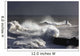 Waves Crashing On Lighthouse, Seaham, Teesside, England Wall Mural