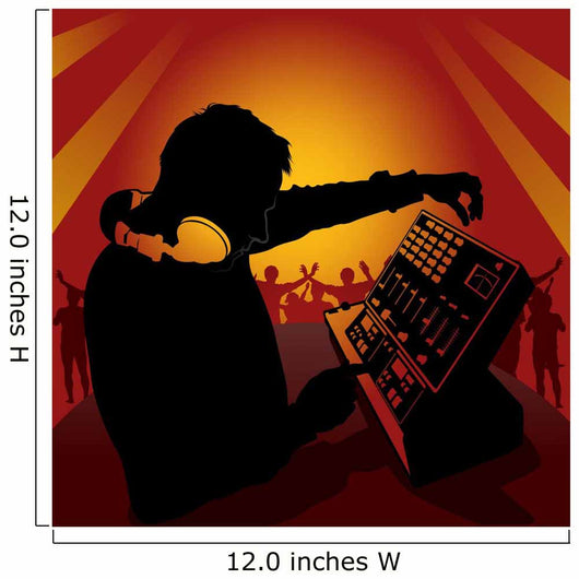dj in action Wall Mural