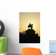 Silhouette Of Statue Of Kaiser Wilhelm I Wall Mural