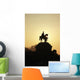 Silhouette Of Statue Of Kaiser Wilhelm I Wall Mural