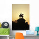 Silhouette Of Statue Of Kaiser Wilhelm I Wall Mural
