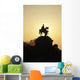 Silhouette Of Statue Of Kaiser Wilhelm I Wall Mural