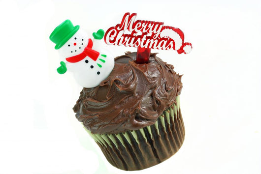 Christmas Chocolate Cupcake with Wall Decal