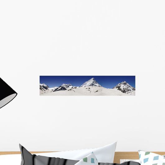 Snow-Capped Mountain Peaks Wall Mural