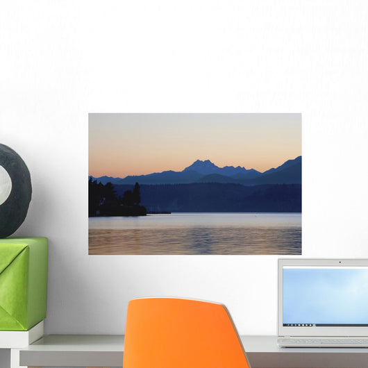 Lake And Mountains Wall Mural
