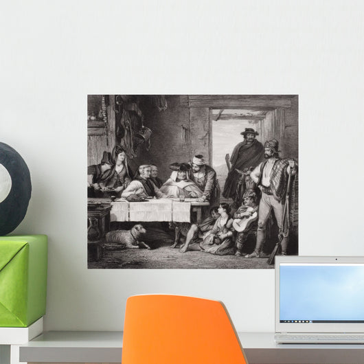 Guerrilla Council Of War By Sir David Wilkie Wall Mural