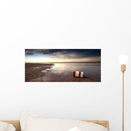 Buoy On Seashore Wall Mural