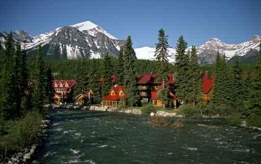 Lake Louise Village Wall Mural