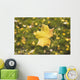 Fall Leaf In A Spider Web Wall Mural