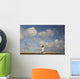 Lighthouse With Cloudy Backdrop Wall Mural