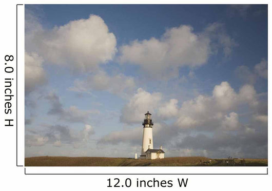 Lighthouse With Cloudy Backdrop Wall Mural