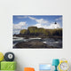 Lighthouse On Coastal Cliff Wall Mural