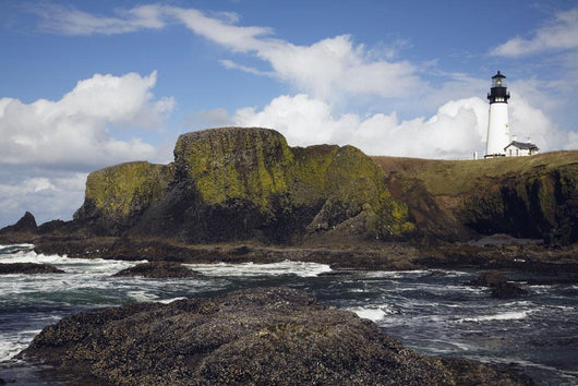 Lighthouse On Coastal Cliff Wall Mural