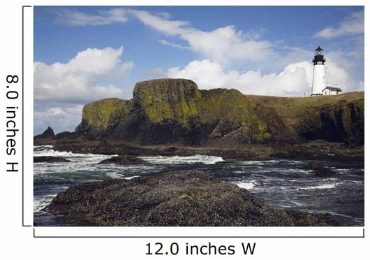 Lighthouse On Coastal Cliff Wall Mural